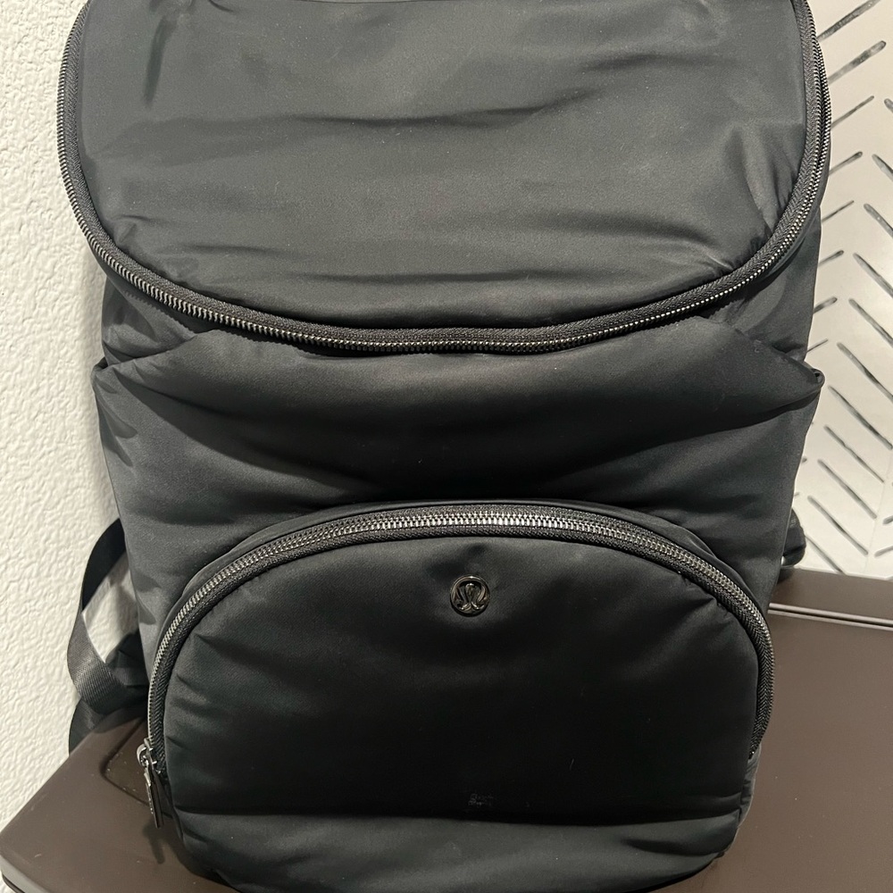 lululemon athletica Black Diaper Bag Backpack